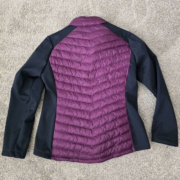 32 Degree Heat Mixed Media Packable Puffer Jacket Women's Large Purple Gorpcore - Picture 8 of 8